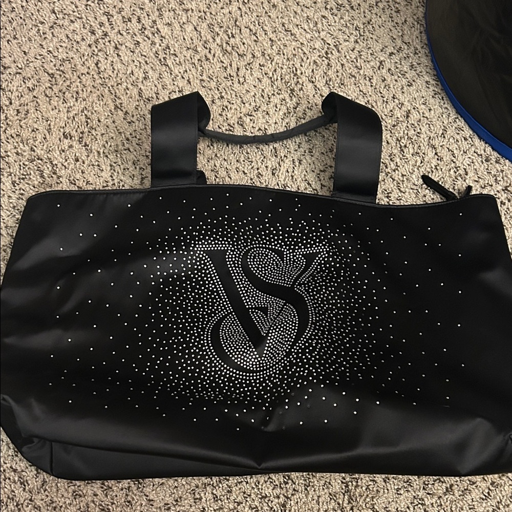 Victoria's Secret Black Sparkle Tote